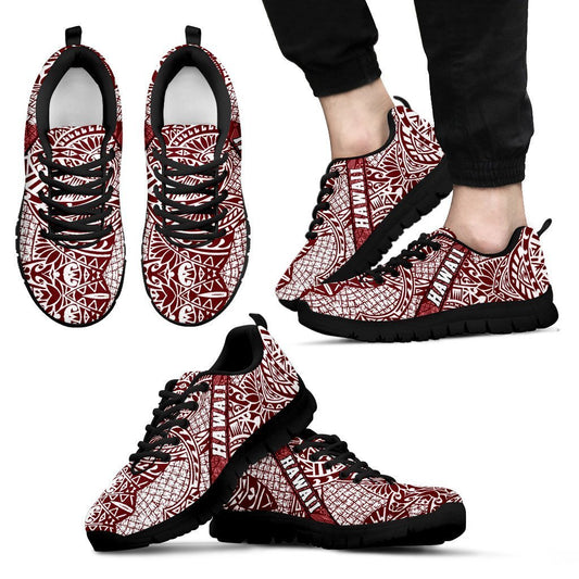 Hawaii Polynesian Sneakers 02 - AH - J9-SNEAKERS-Alohawaii-Men's Sneakers-US5 (EU38)-Black-Vibe Cosy™