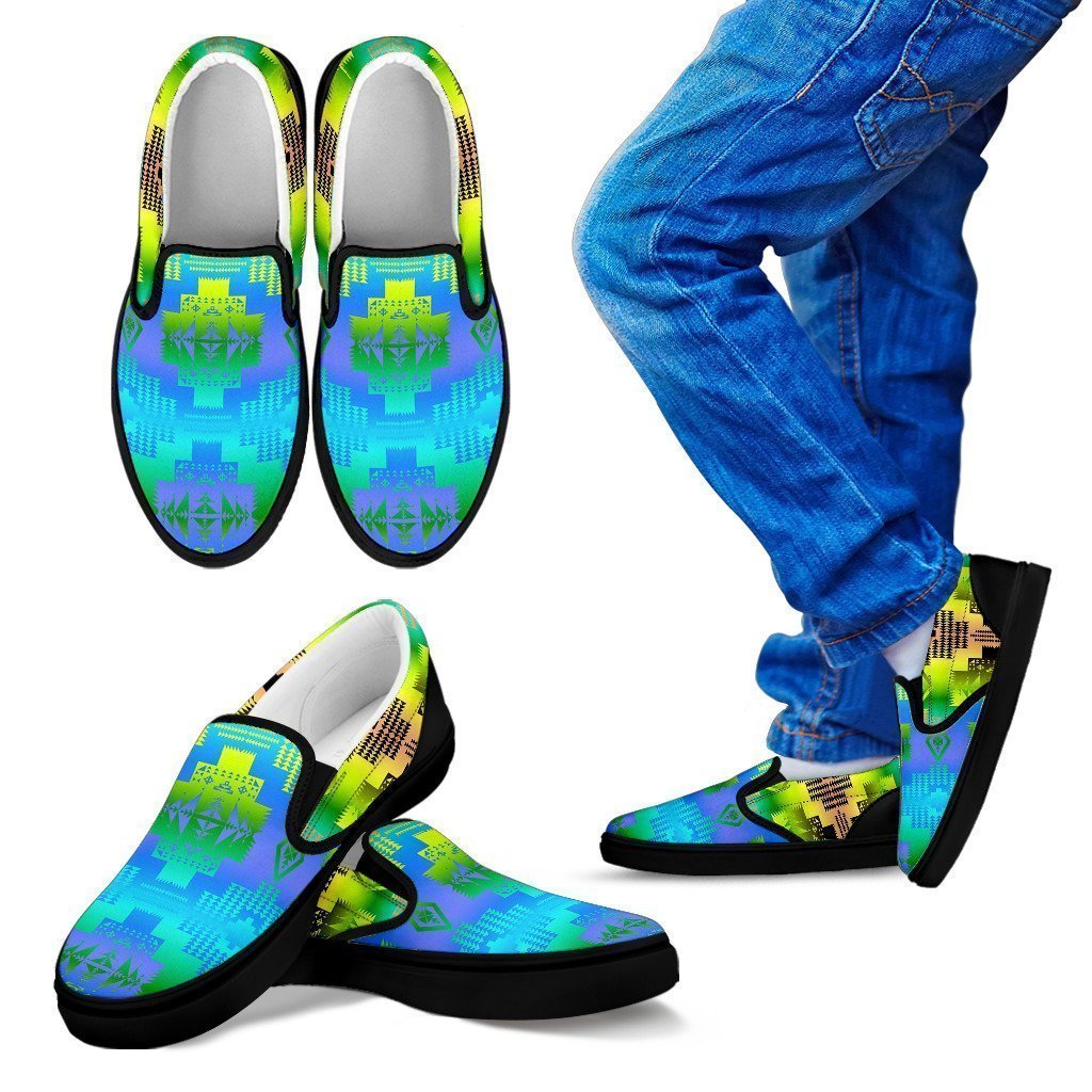 Grassy Herd Kid's Slip Ons-6teenth World™-Kid's Slip Ons-11 CHILD (EU28)-Vibe Cosy™