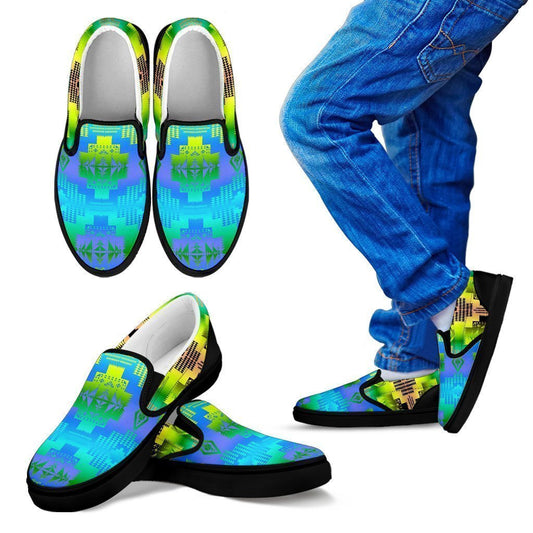 Grassy Herd Kid's Slip Ons-6teenth World™-Kid's Slip Ons-11 CHILD (EU28)-Vibe Cosy™