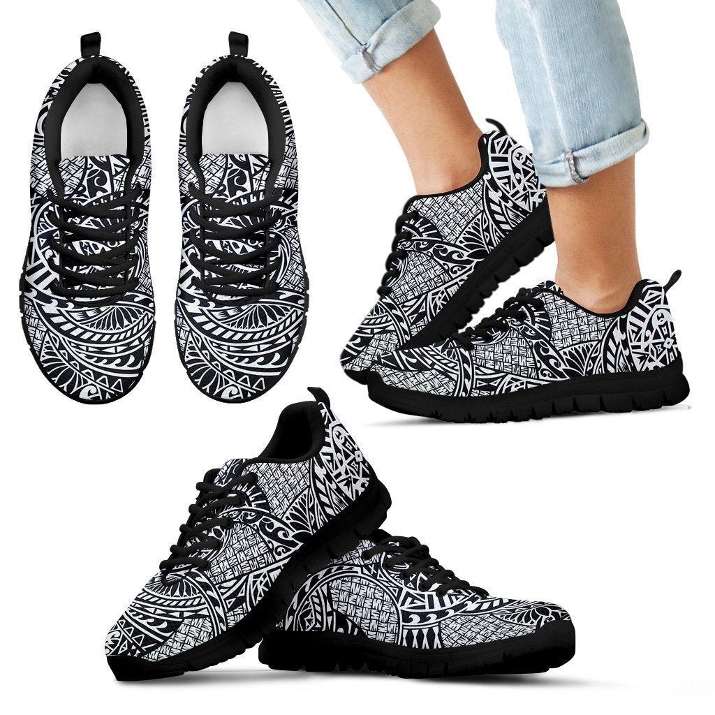 Poly Tribal Sneakers 16 - AH - J9-SNEAKERS-Alohawaii-Kid's Sneakers-11 CHILD (EU28)-Black-Vibe Cosy™