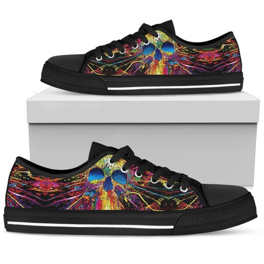 Sugar Skull-shoes-6teenth Outlet-Mens Low Top - Black - Sugar Skull-US5 (EU38)-Vibe Cosy™