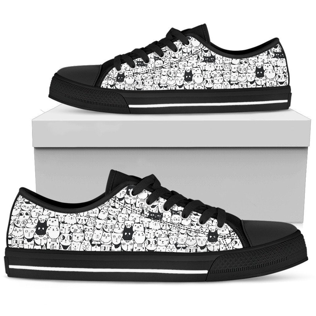 Cats Women's Low Top Shoe-6teenth World™-Women's Low Top Shoe-US5.5 (EU36)-Vibe Cosy™