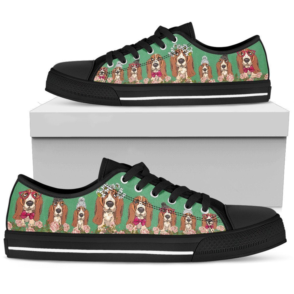 Basset Women's Low Top Shoe-6teenth World™-Women's Low Top Shoe-US5.5 (EU36)-Vibe Cosy™