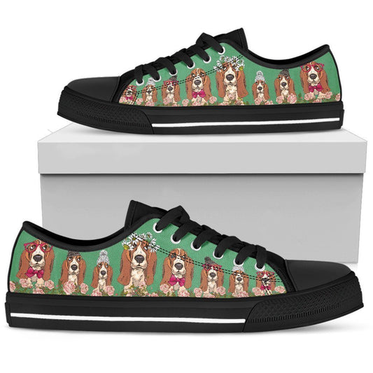 Basset Women's Low Top Shoe-6teenth World™-Women's Low Top Shoe-US5.5 (EU36)-Vibe Cosy™