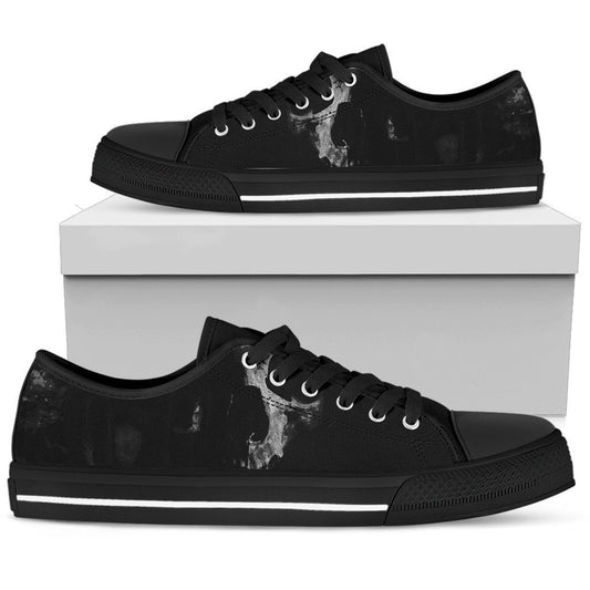 Women's Low Tops Skull (Black Sole)-6teenth World™-Women's Low Top Shoe-US5.5 (EU36)-Vibe Cosy™