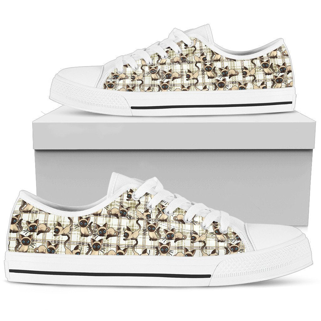 Balinese Cat Women's Low Top Shoe-6teenth World™-Women's Low Top Shoe-US5.5 (EU36)-Vibe Cosy™