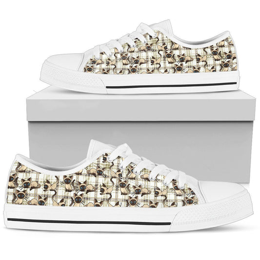 Balinese Cat Women's Low Top Shoe-6teenth World™-Women's Low Top Shoe-US5.5 (EU36)-Vibe Cosy™