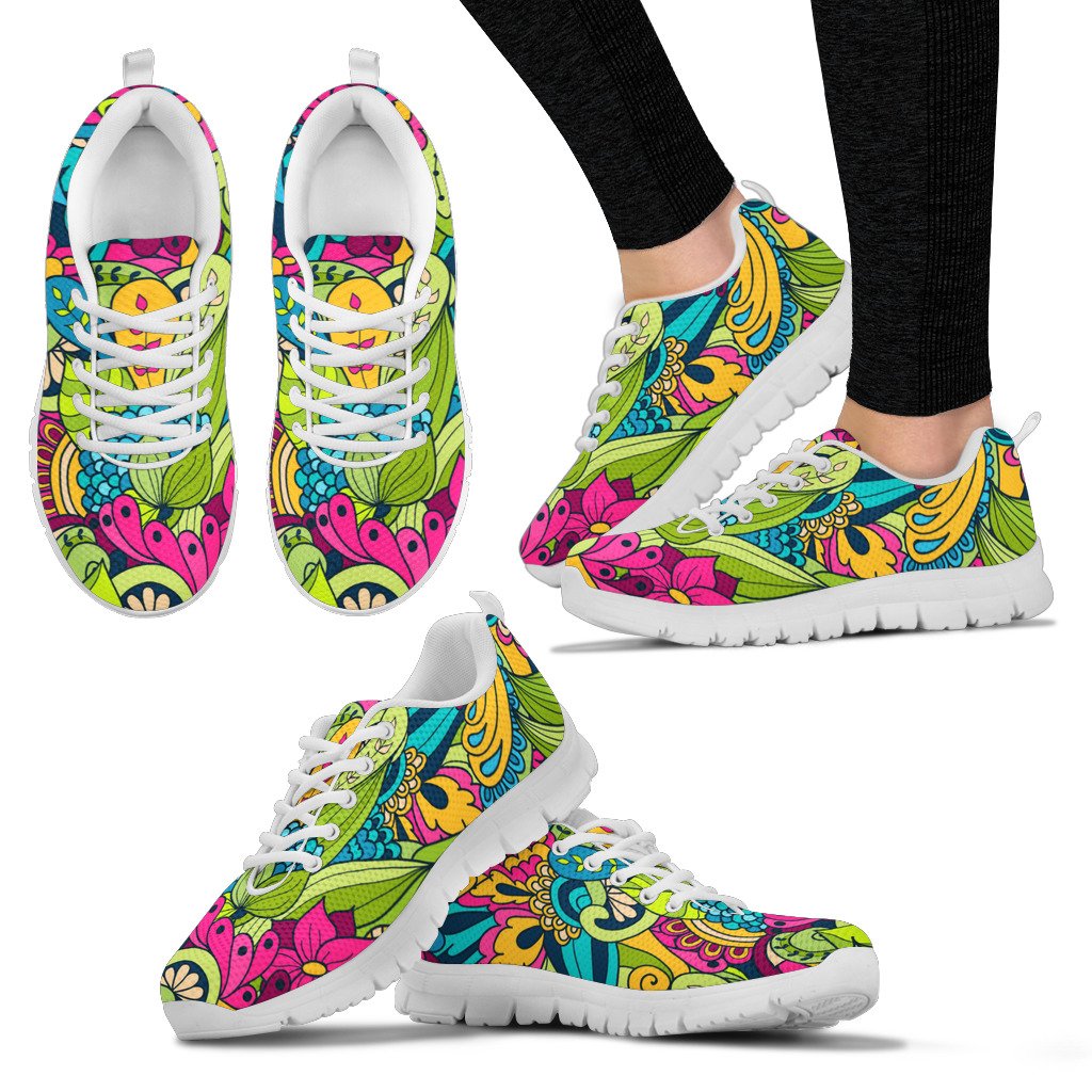 Flowers-Amaze Style™-Women's Sneakers - Flowers-US5 (EU35)-Vibe Cosy™