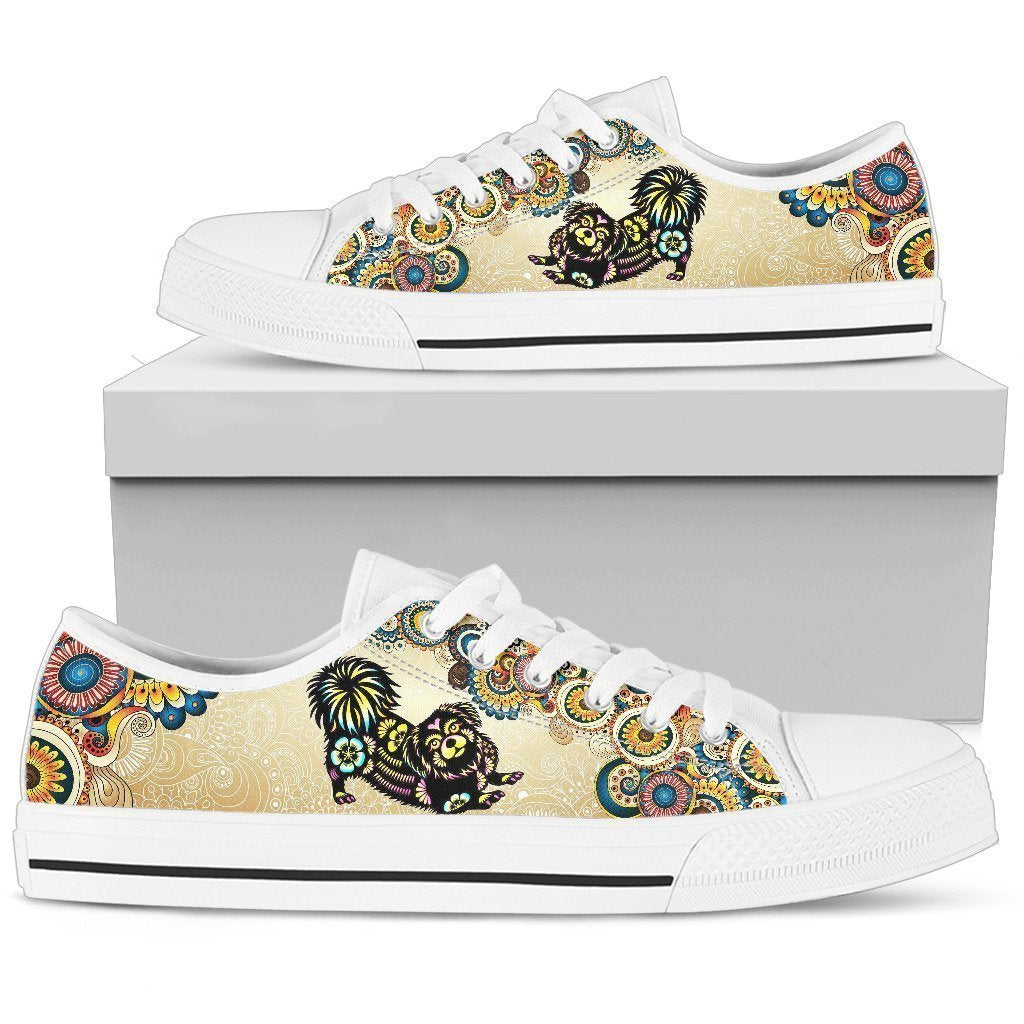 Tibetan spaniel Women's Low Top Shoe-6teenth World™-Women's Low Top Shoe-US5.5 (EU36)-Vibe Cosy™