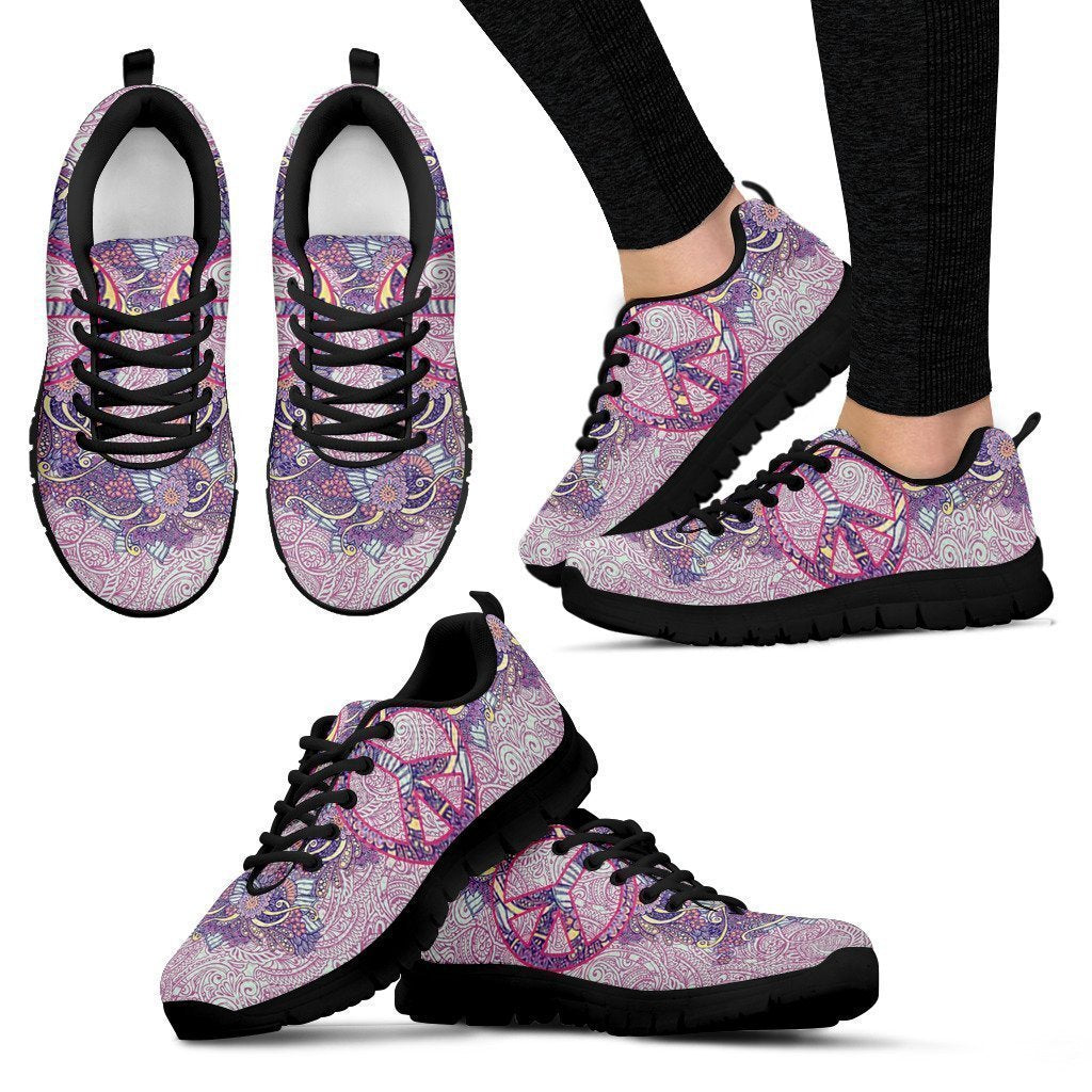Peace Purple Women's Sneakers-6teenth World™-Women's Sneakers-US5 (EU35)-Vibe Cosy™