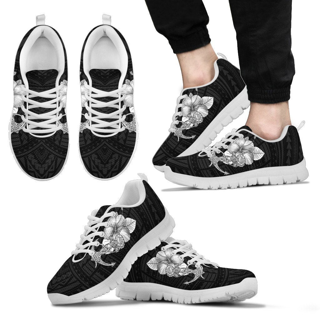 Hibiscus Polynesian Sneakers - AH-SNEAKERS-Alohawaii-Men's Sneakers-US5 (EU38)-White-Vibe Cosy™