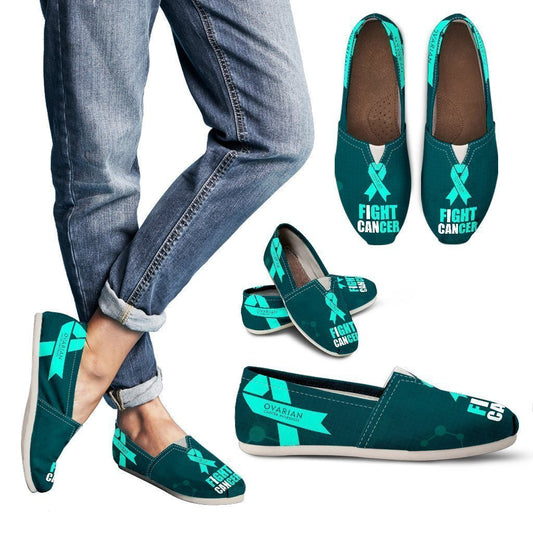 Ovarian Cancer Awareness Women's Casual Shoes-6teenth World™-Women's Casual Shoes-US6 (EU36)-Vibe Cosy™