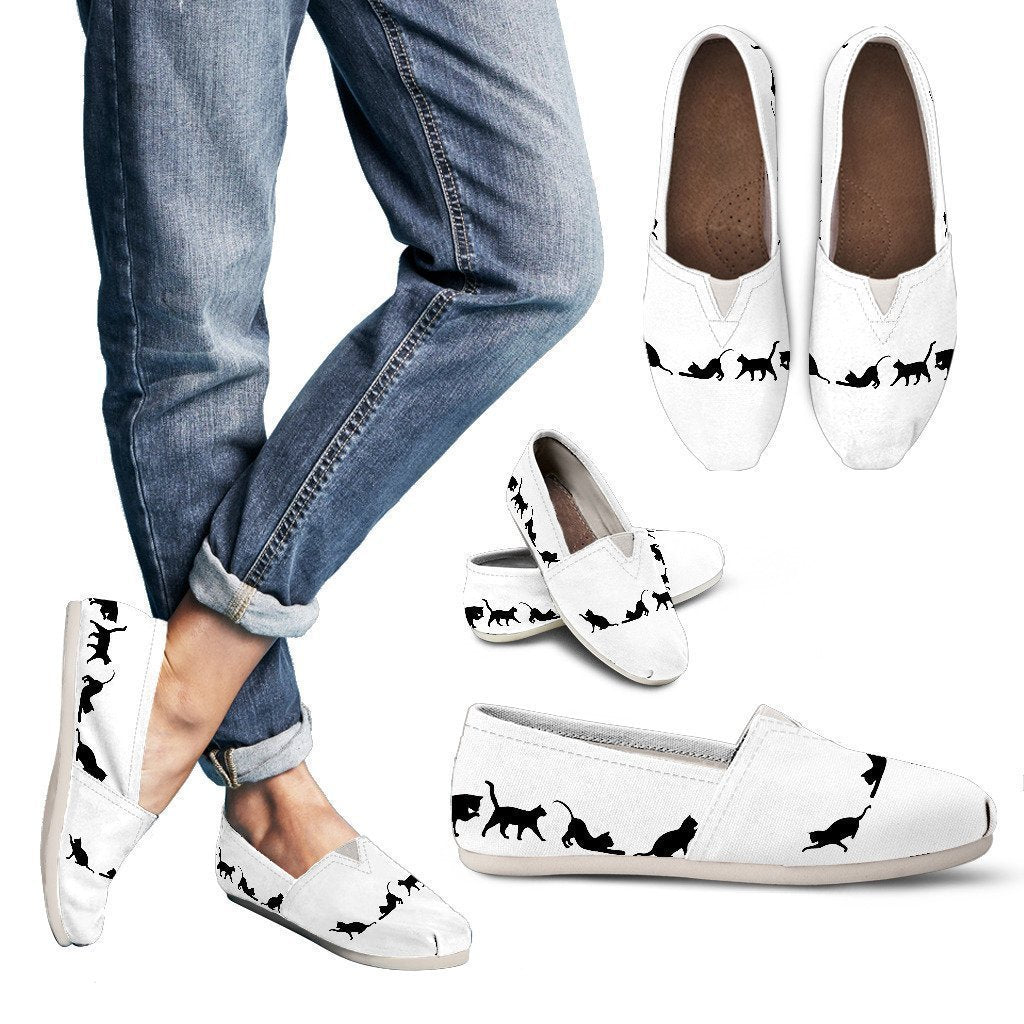 Black & White Cat Women's Casual Shoes-6teenth World™-Women's Casual Shoes-US6 (EU36)-Vibe Cosy™