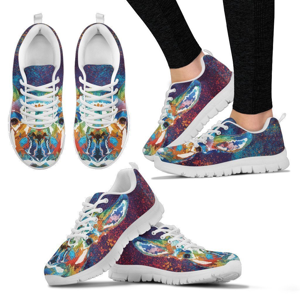 Rainbow Llama Women's Sneakers-6teenth World™-Women's Sneakers-US5 (EU35)-Vibe Cosy™