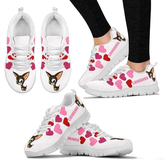 Chihuahua Lovers Women's Sneakers-6teenth World™-Women's Sneakers-US5 (EU35)-Vibe Cosy™