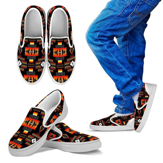 Seven Tribes Kid's Slip Ons-6teenth World™-Kid's Slip Ons-11 CHILD (EU28)-Vibe Cosy™