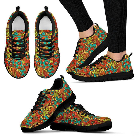 Golden flowers Women's Sneakers-6teenth World™-Women's Sneakers-US5 (EU35)-Vibe Cosy™