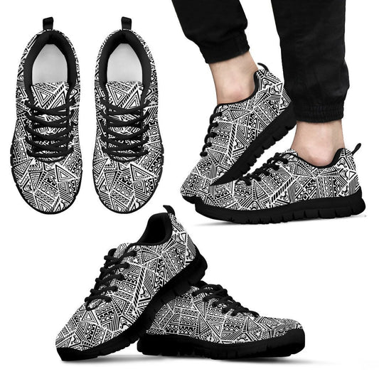Poly Tribal Sneakers 12 - AH - J9-SNEAKERS-Alohawaii-Men's Sneakers-US5 (EU38)-Black-Vibe Cosy™