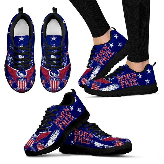 Custom Hand Made Born Free Women's Sneakers.-6teenth World™-Women's Sneakers-US5 (EU35)-Vibe Cosy™
