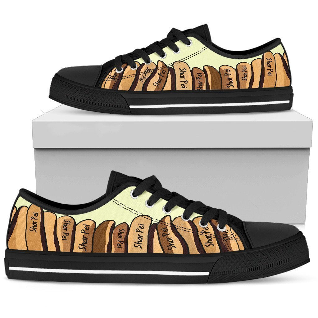 Shar Pei Women's Low Top Shoe-6teenth World™-Women's Low Top Shoe-US5.5 (EU36)-Vibe Cosy™