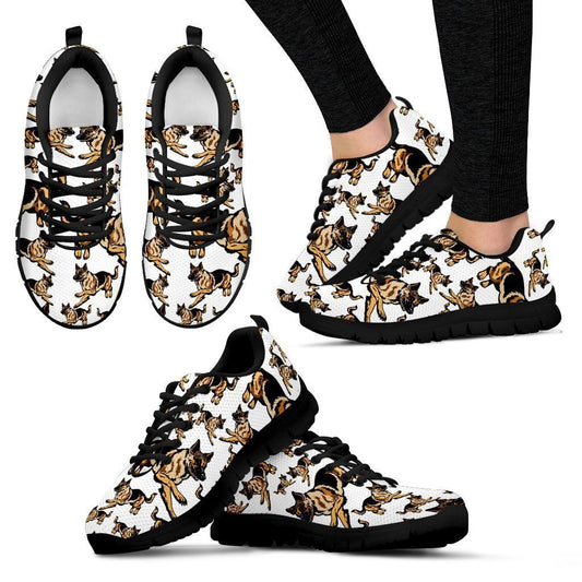 German Shepherd Sneakers – Black Women's-6teenth World™-Women's Sneakers-US5 (EU35)-Vibe Cosy™
