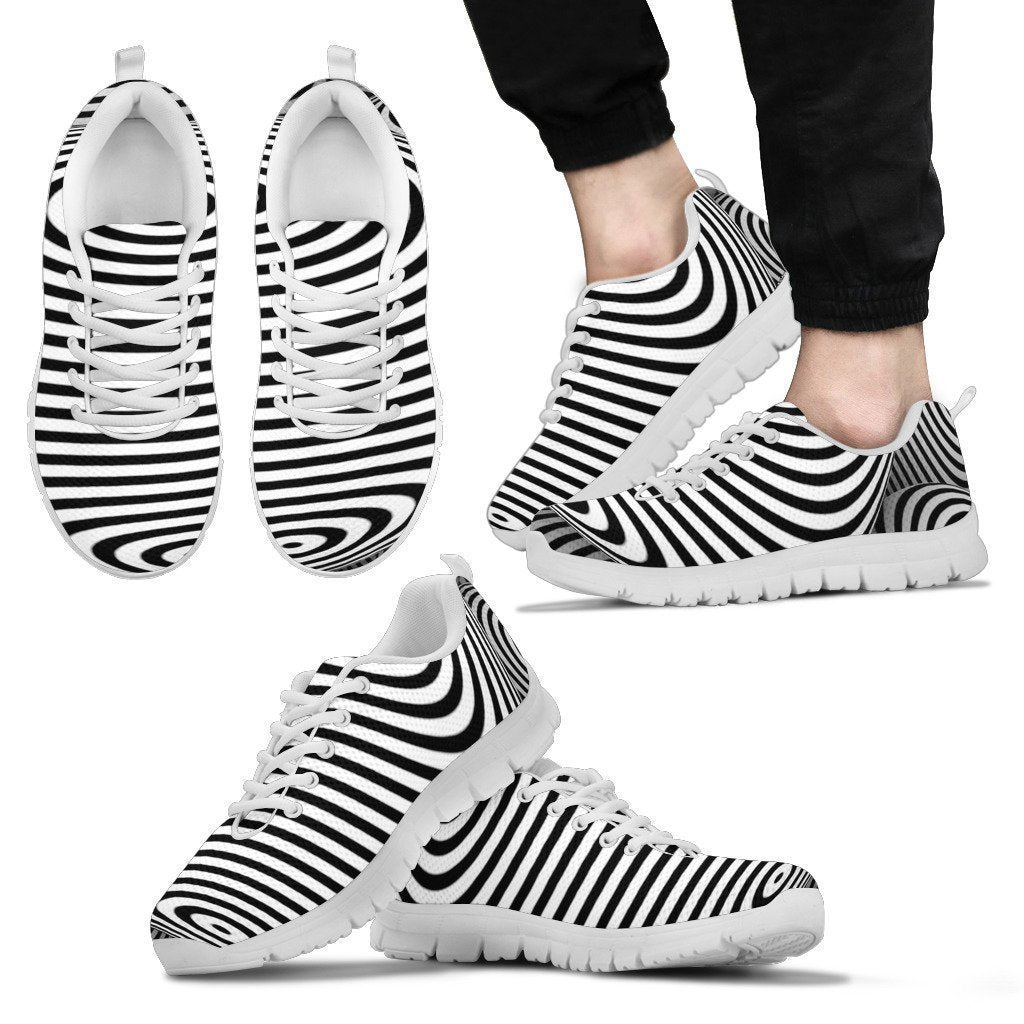 Black and white Men's Sneakers-6teenth World™-Men's Sneakers-US5 (EU38)-Vibe Cosy™