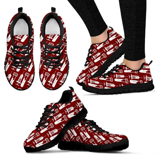 Phlebotomist Women's Sneakers Style 1 (Black)-6teenth World™-Women's Sneakers-US5 (EU35)-Vibe Cosy™