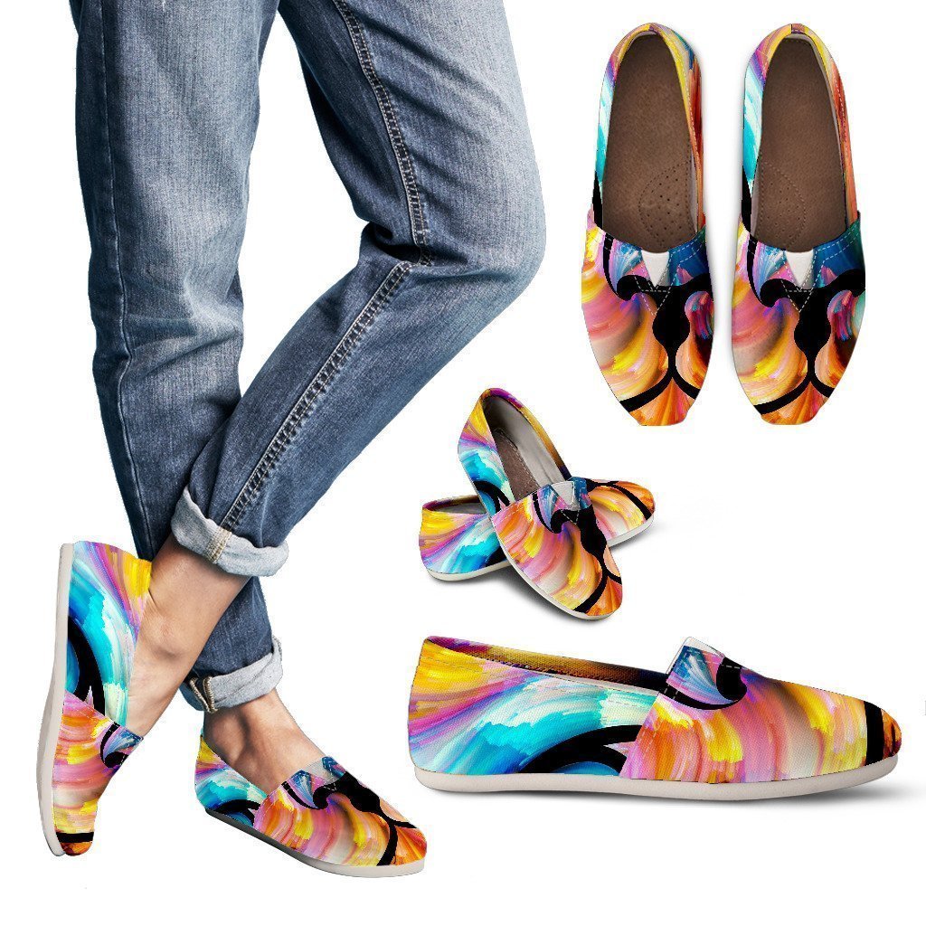 Cat Backdrop Women's Casual Shoes-6teenth World™-Women's Casual Shoes-US6 (EU36)-Vibe Cosy™