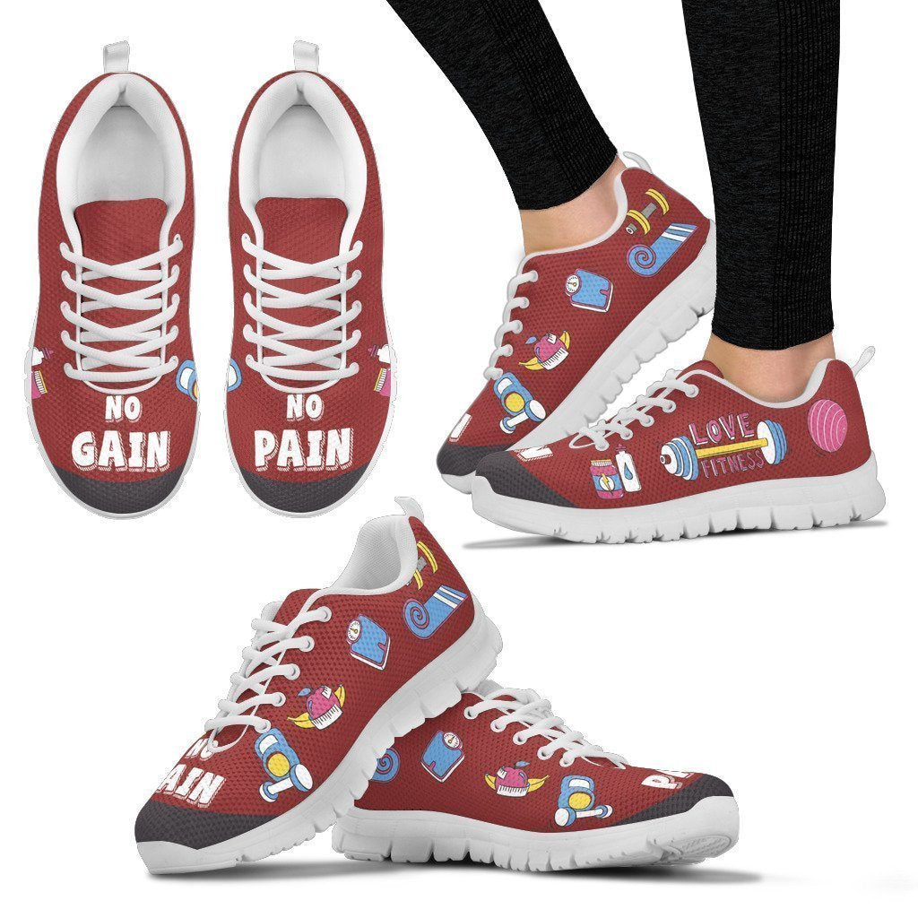 No Pain No Gain Women's Sneakers-6teenth World™-Women's Sneakers-US5 (EU35)-Vibe Cosy™