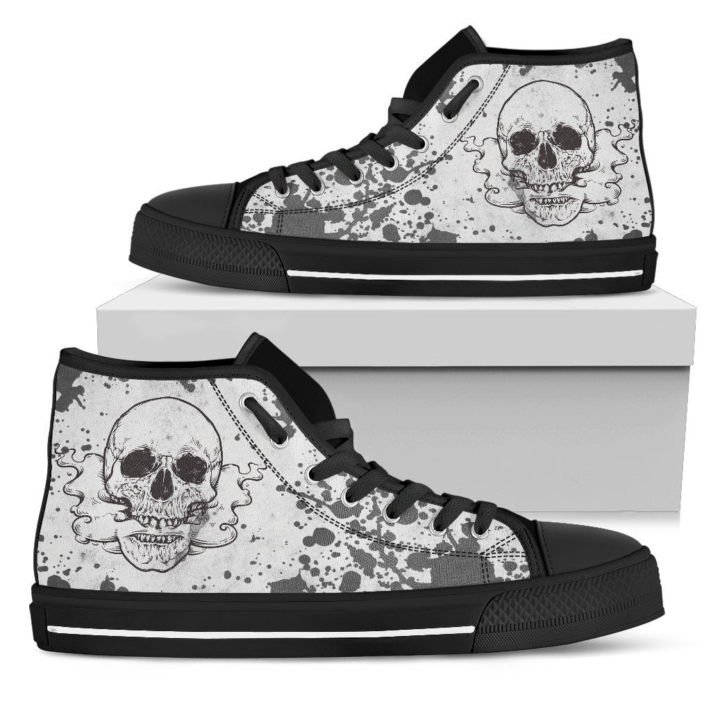 Skull Smoking-6teenth Outlet-Mens High Top - Black - Skull Smoking-US5 (EU38)-Vibe Cosy™