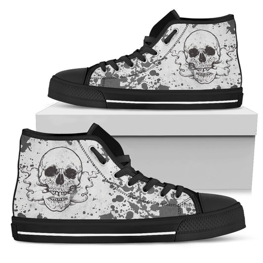 Skull Smoking-6teenth Outlet-Mens High Top - Black - Skull Smoking-US5 (EU38)-Vibe Cosy™