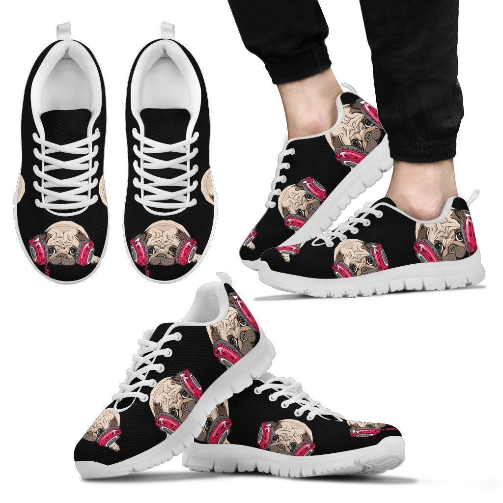 Pug Listen Music Sneaker Men's-6teenth World™-Men's Sneakers-US5 (EU38)-Vibe Cosy™
