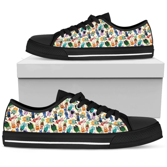 Cats Women's Low Top Shoe-6teenth World™-Women's Low Top Shoe-US5.5 (EU36)-Vibe Cosy™