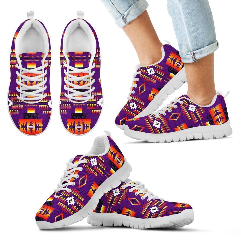 Seven Tribes Purple Sopo Kid's Sneakers White Sole-6teenth World™-Kid's Sneakers-11 CHILD (EU28)-Vibe Cosy™