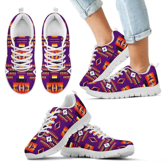 Seven Tribes Purple Sopo Kid's Sneakers White Sole-6teenth World™-Kid's Sneakers-11 CHILD (EU28)-Vibe Cosy™