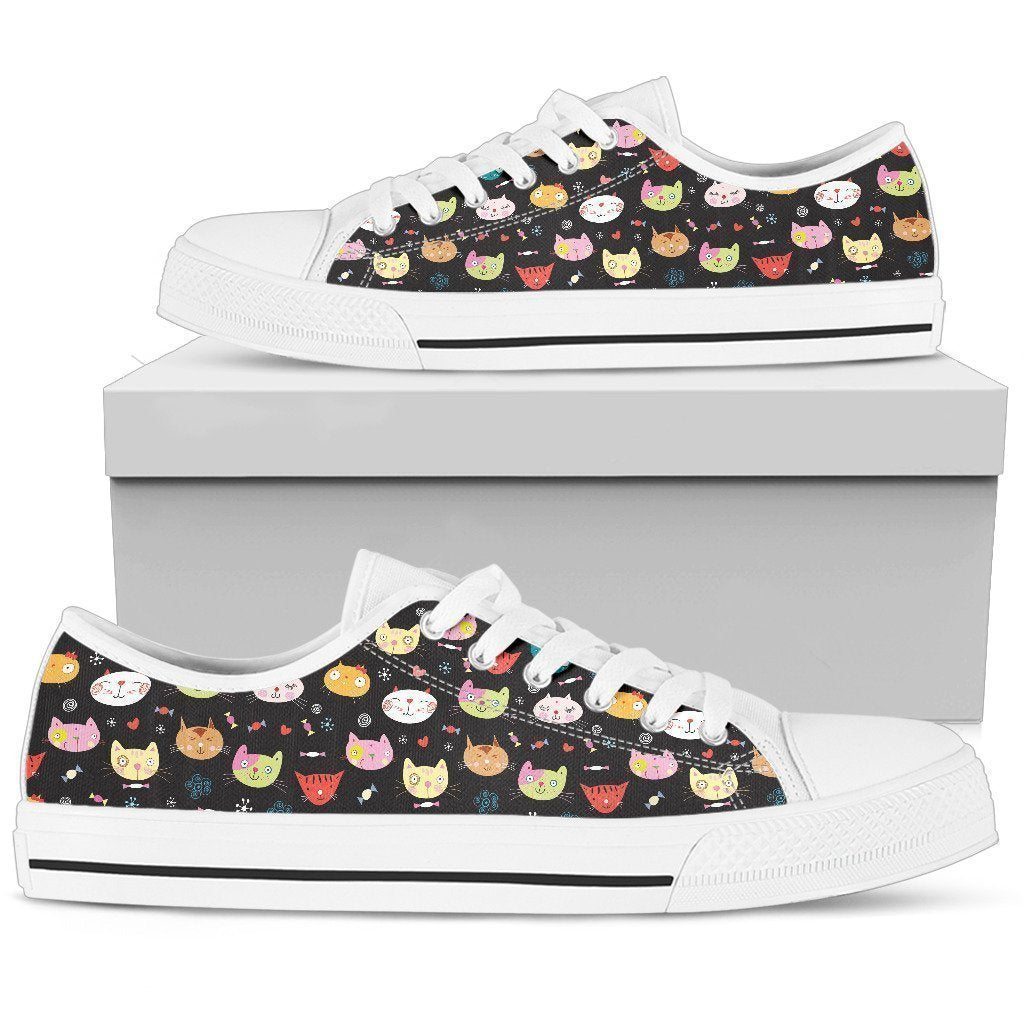 Cat Women's Low Top Shoe-6teenth World™-Women's Low Top Shoe-US5.5 (EU36)-Vibe Cosy™