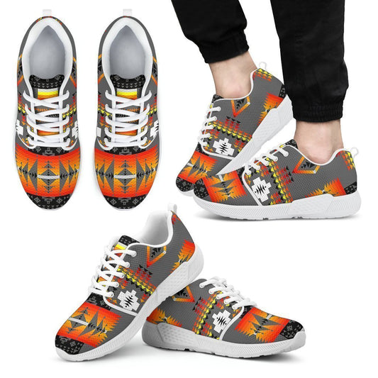 Seven Tribes Gray Sopo Men's Athletic Sneakers White Sole-6teenth World™-Men's Athletic Sneakers-US5 (EU38)-Vibe Cosy™