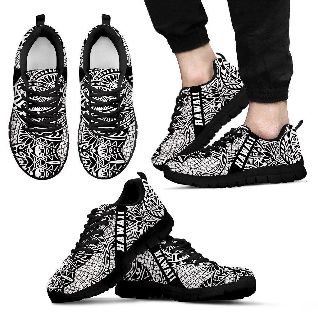 Hawaii Polynesian Sneakers 04 - AH - J9-SNEAKERS-Alohawaii-Men's Sneakers-US5 (EU38)-Black-Vibe Cosy™