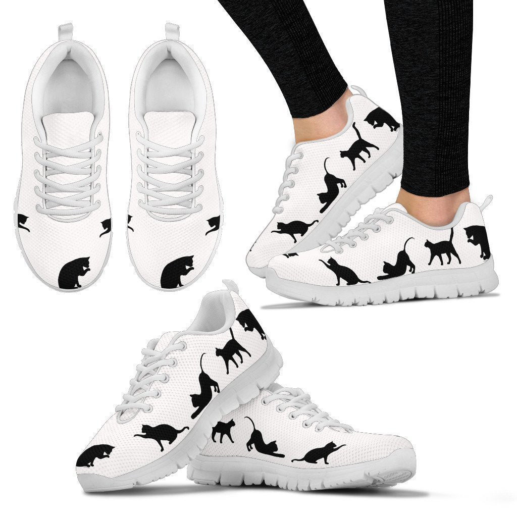 White Cats Women's Sneakers-6teenth World™-Women's Sneakers-US5 (EU35)-Vibe Cosy™