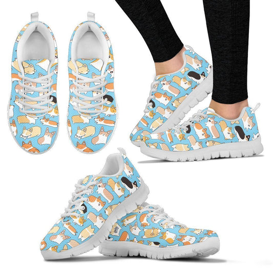 Corgi Lover Shoes Women's Sneakers-6teenth World™-Women's Sneakers-US5 (EU35)-Vibe Cosy™