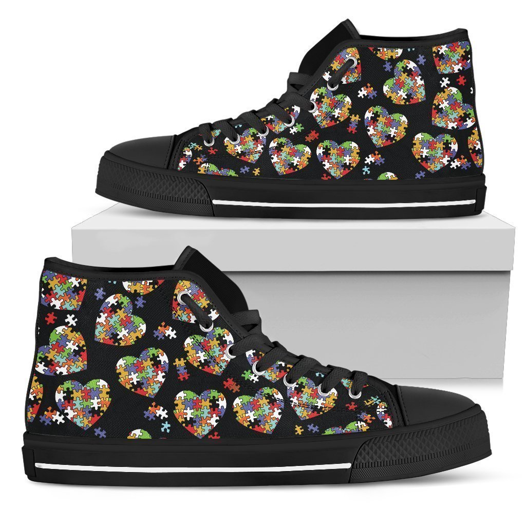 Autism Shoes-Shoes-6teenth Outlet-Mens High Top - Black - Autism Shoes-US5 (EU38)-Vibe Cosy™