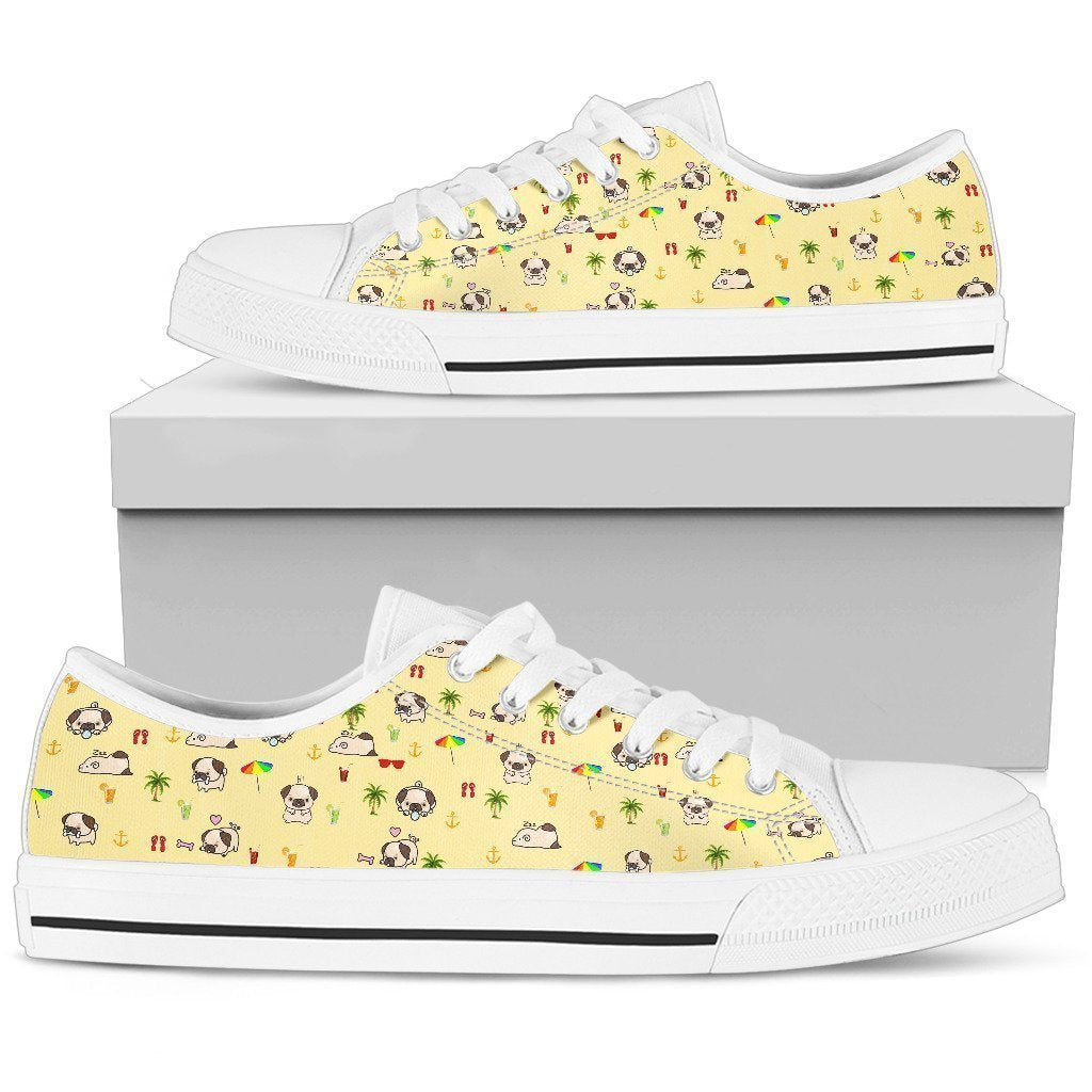 Pug Women's Low Top Shoe-6teenth World™-Women's Low Top Shoe-US5.5 (EU36)-Vibe Cosy™