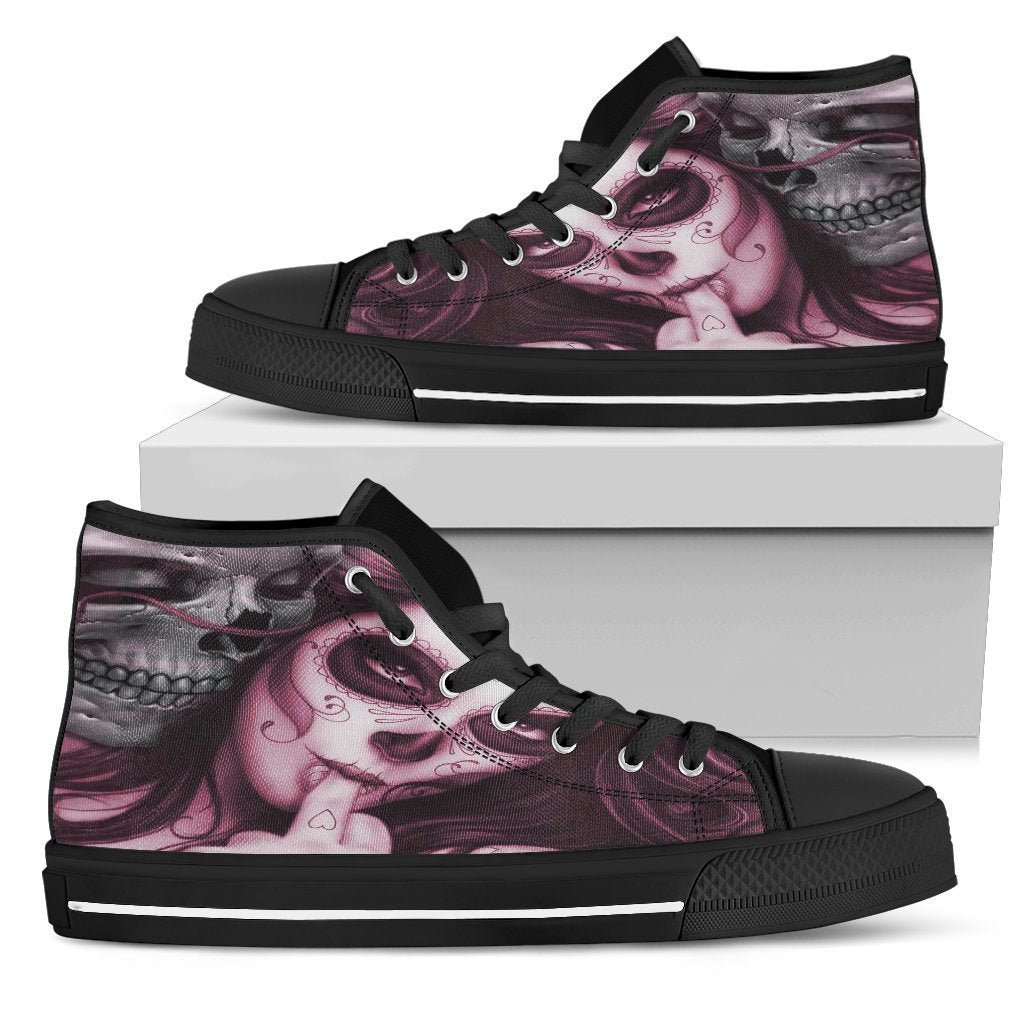 Immortal Lover Men's High Top Shoe-6teenth Outlet-Mens High Top - Black - Immortal Lover Men's High Top Black Shoe-US5 (EU38)-Vibe Cosy™