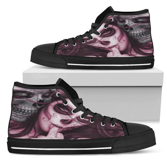 Immortal Lover Men's High Top Shoe-6teenth Outlet-Mens High Top - Black - Immortal Lover Men's High Top Black Shoe-US5 (EU38)-Vibe Cosy™