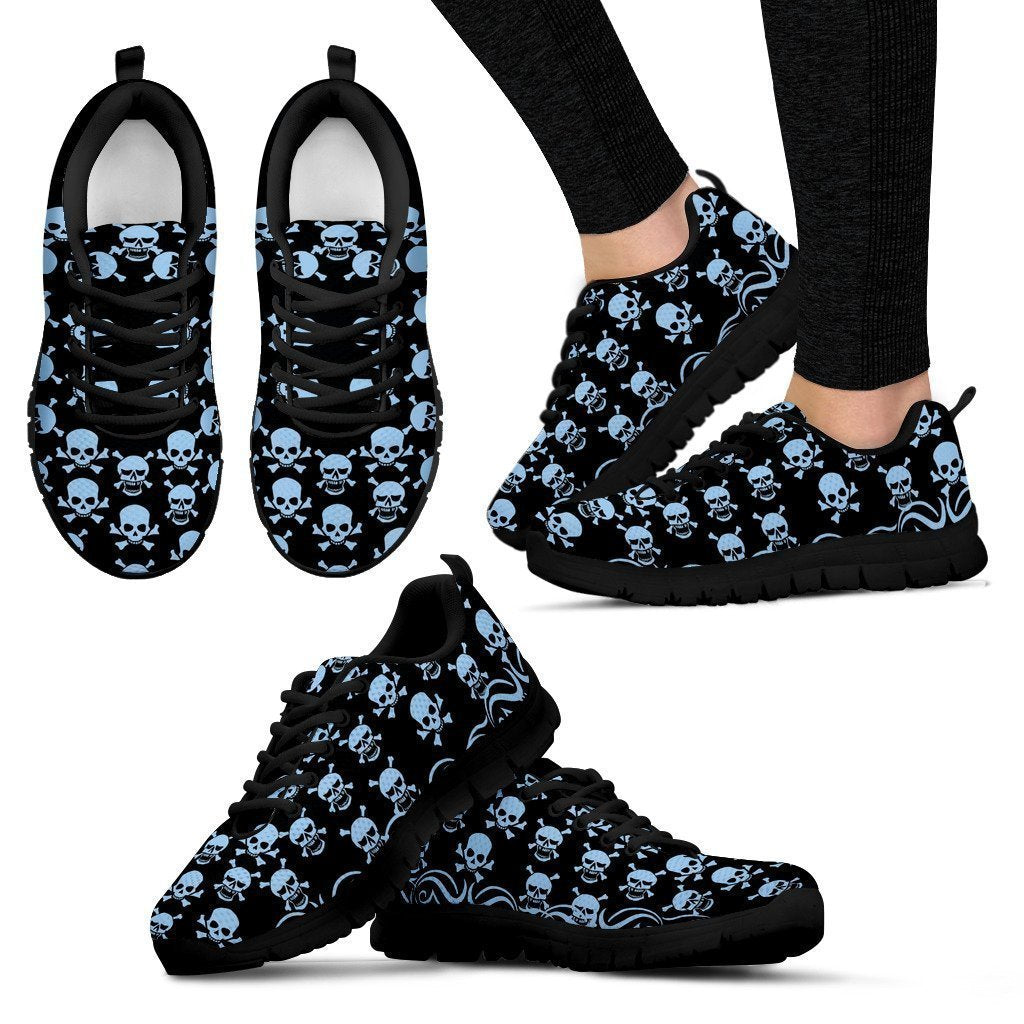 Printed Skull Sneakers-6teenth World™-Women's Sneakers-US5 (EU35)-Vibe Cosy™
