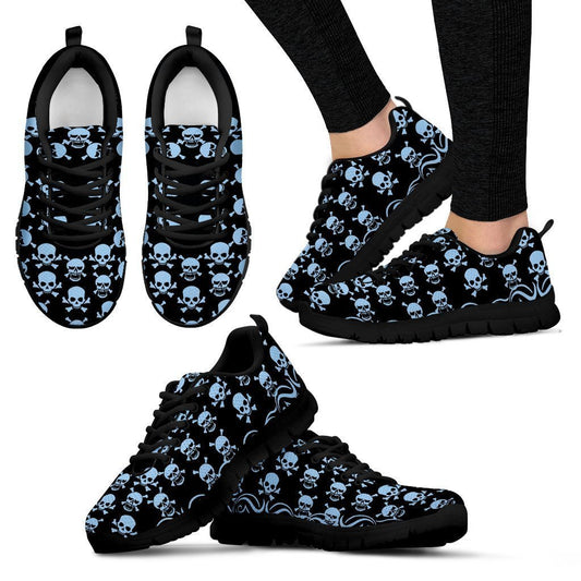Printed Skull Sneakers-6teenth World™-Women's Sneakers-US5 (EU35)-Vibe Cosy™