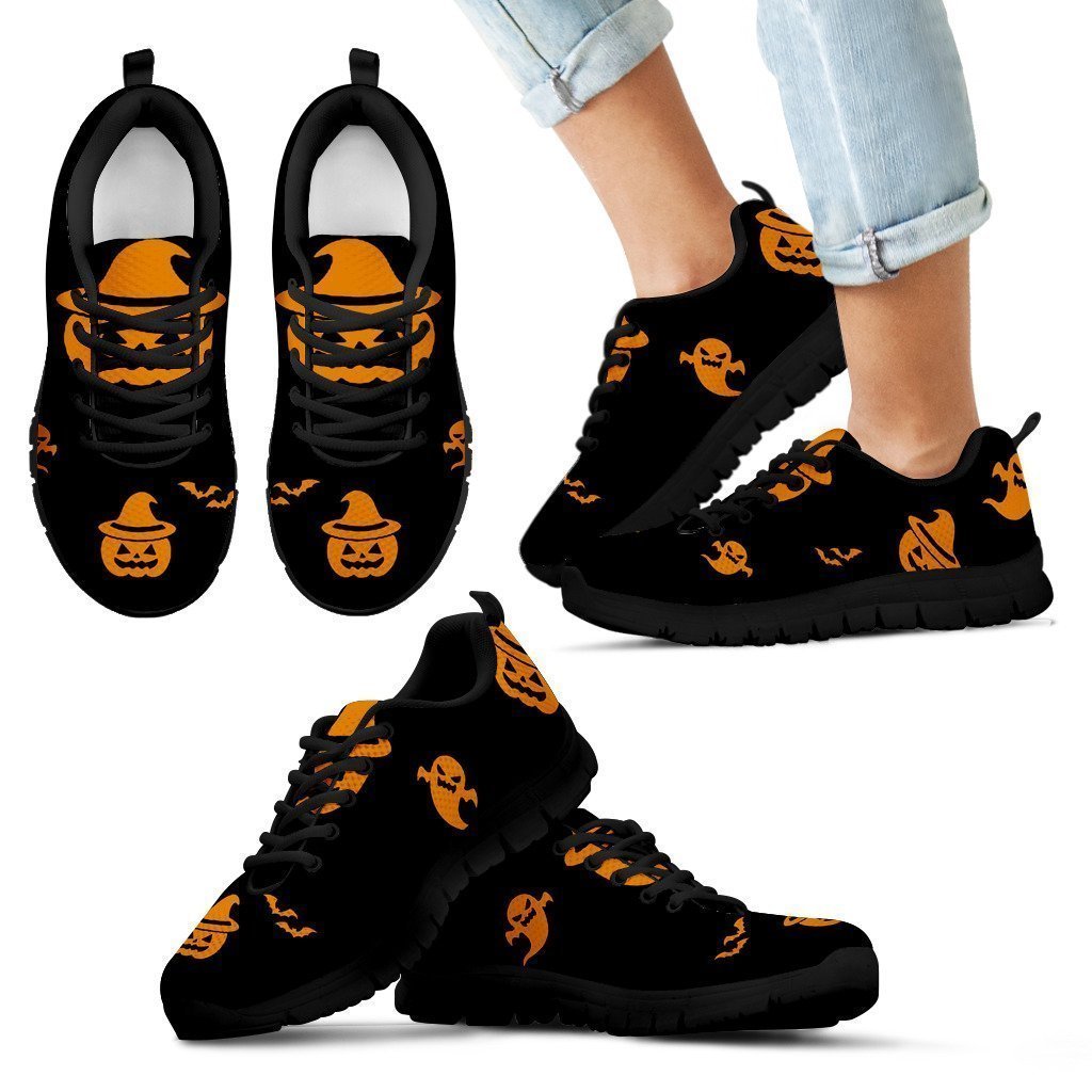 Kid's Sneakers Spooky Halloween (Black Soles)-6teenth World™-Kid's Sneakers-11 CHILD (EU28)-Vibe Cosy™