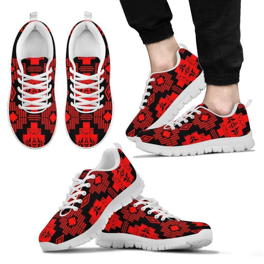 Seven Tribes Red Men's-6teenth World™-Men's Sneakers-US5 (EU38)-Vibe Cosy™