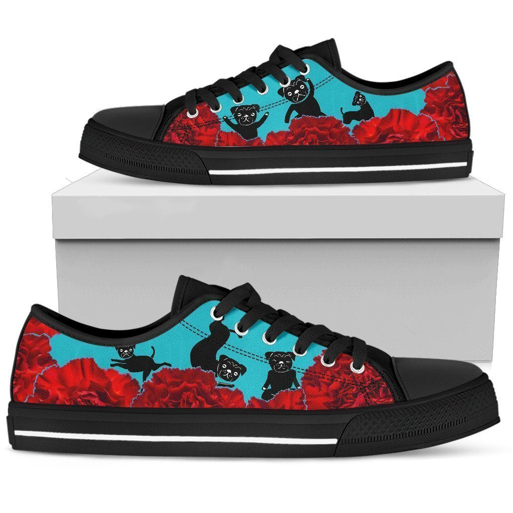 Pug Women's Low Top Shoe-6teenth World™-Women's Low Top Shoe-US5.5 (EU36)-Vibe Cosy™