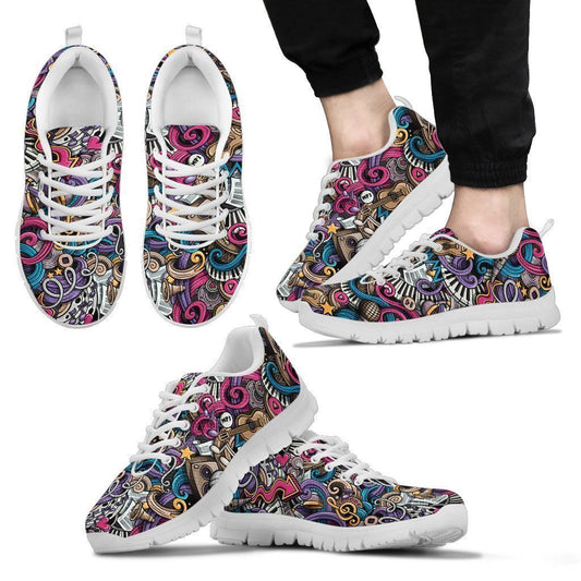 Music color Men's White Sole sneakers-6teenth World™-Men's Sneakers-US5 (EU38)-Vibe Cosy™